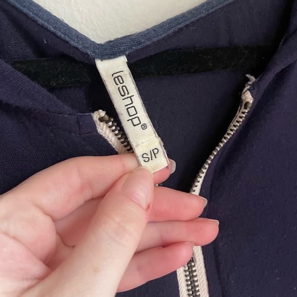 Blue Zip Up Hoodie - Picture 3 of 10